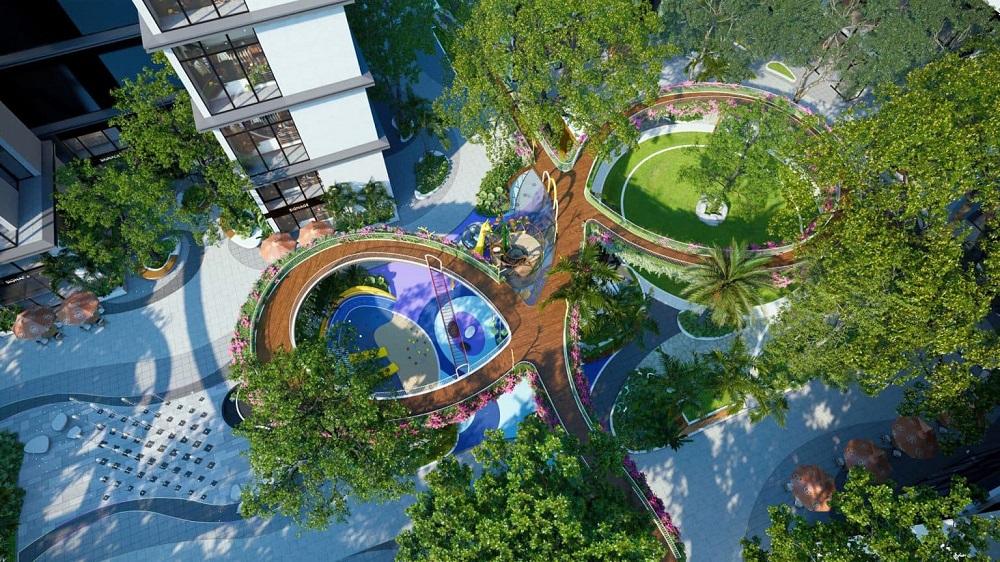 Mật độ xây dựng thấp giúp dự án được đánh giá cao
